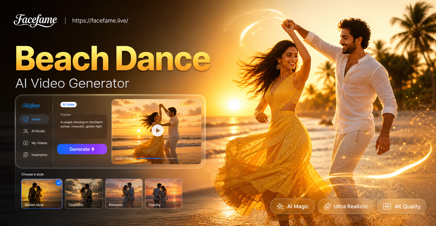 Create Stunning Dance Videos at the Beach With AI