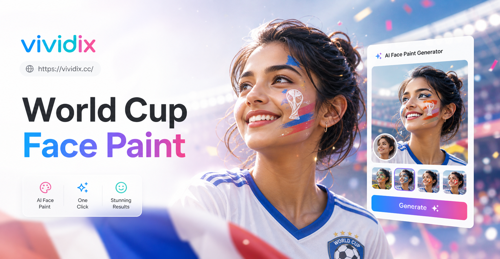 Show Your Team Spirit: AI World Cup Face Paint Maker