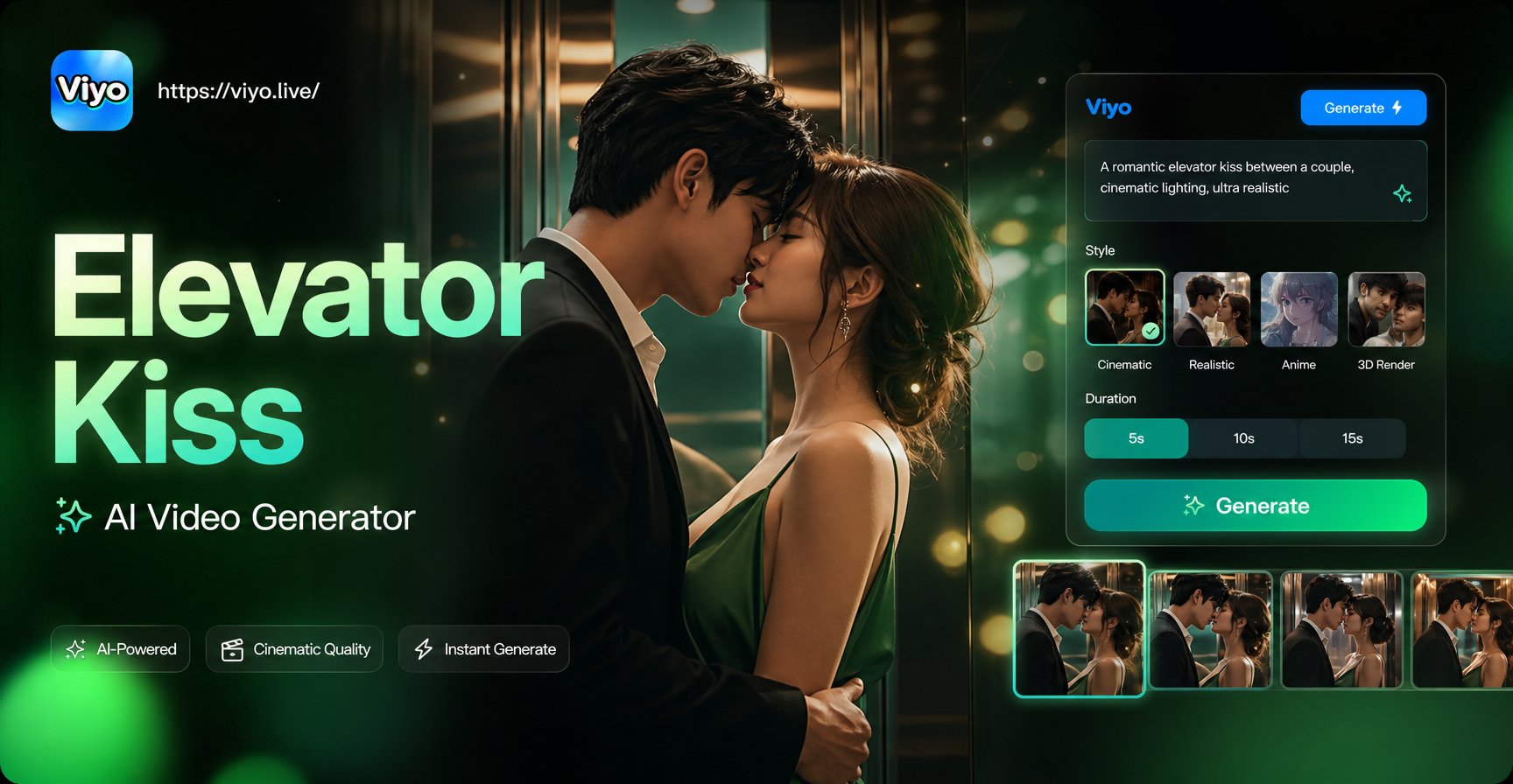 Create Viral Hotel Kiss Videos with AI
