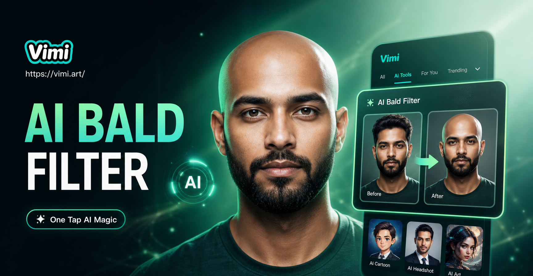 AI Bald Filter: See Yourself Bald Instantly with AI
