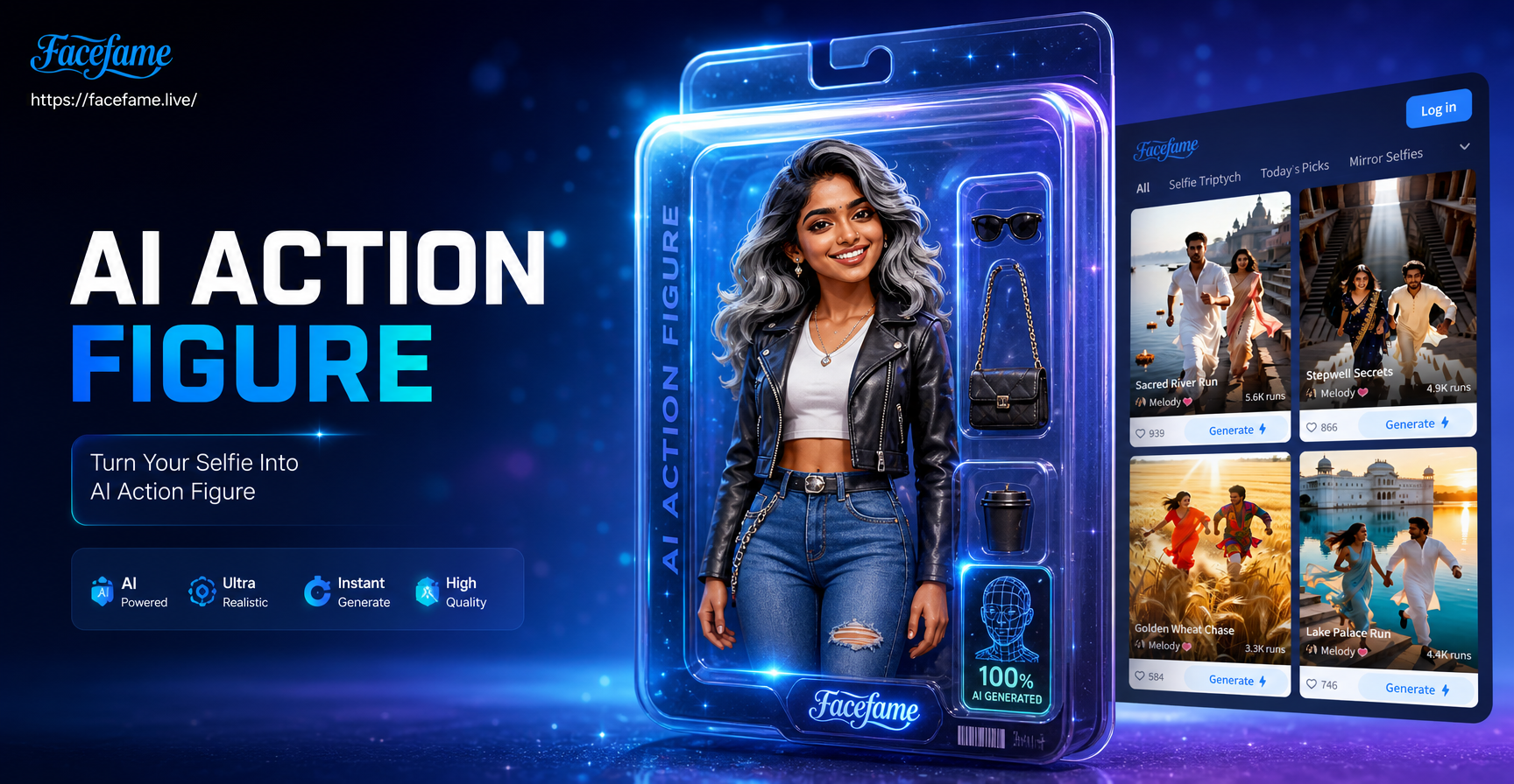 Contoh transformasi action figure yang dihasilkan AI