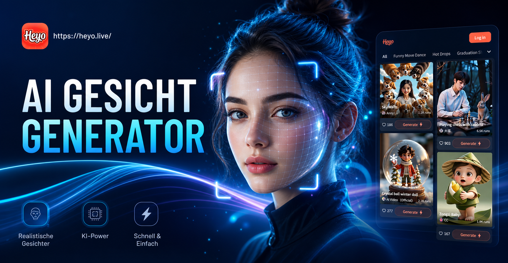 Create Realistic AI Faces Instantly: Gesicht Generator