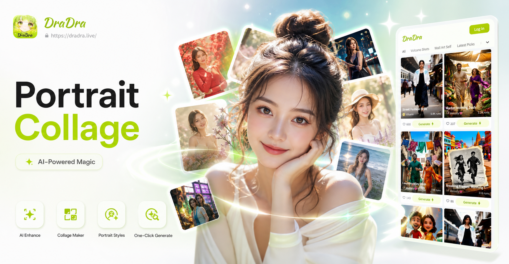 AI Portrait Collage Maker: Artistic Multi-Frame Designs