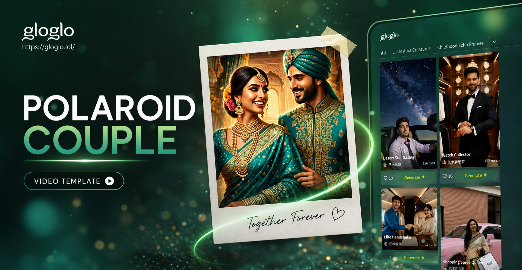 Polaroid Love Video Maker | Instant Templates for Couples