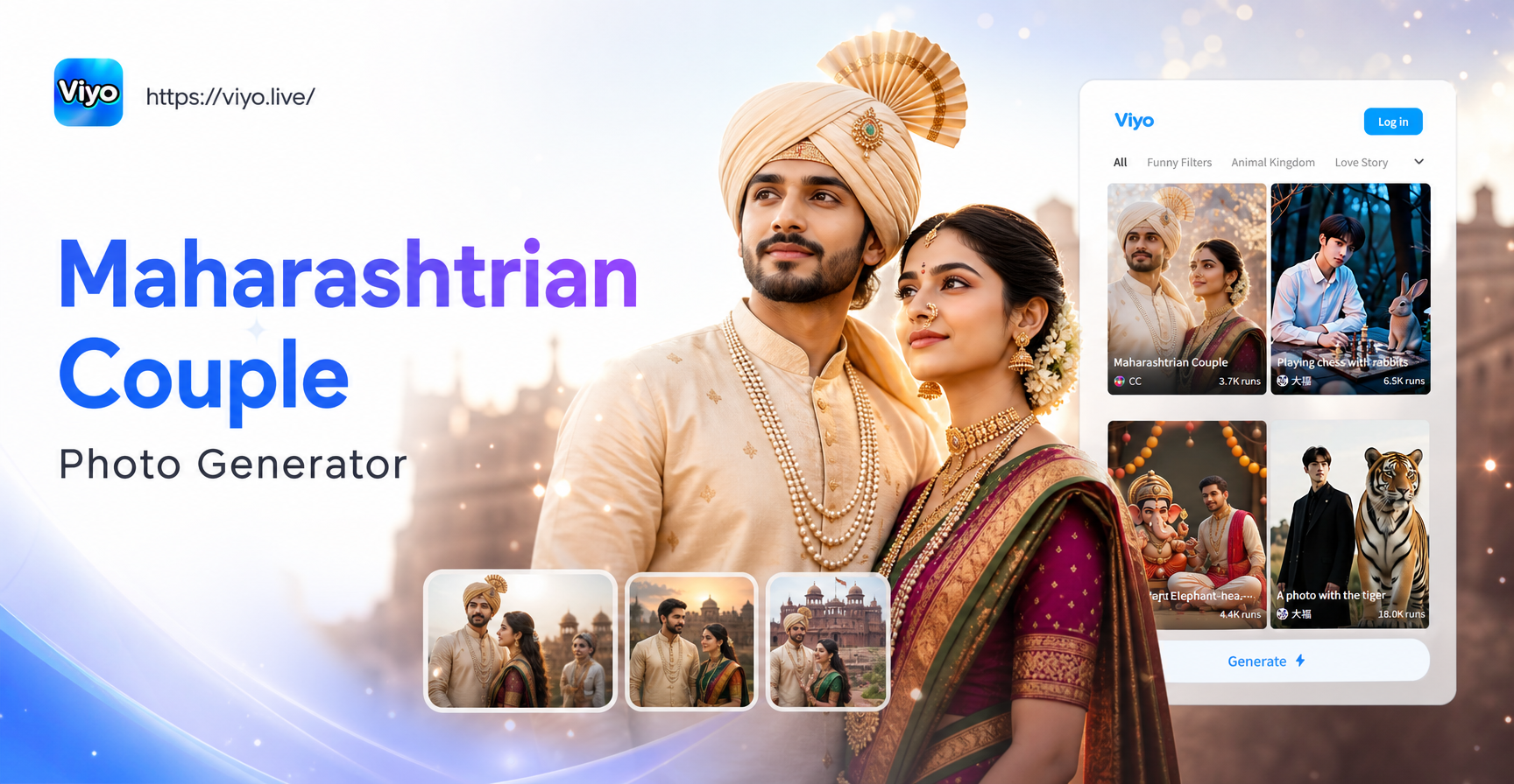 Create Authentic Maharashtrian Couple Photos with AI
