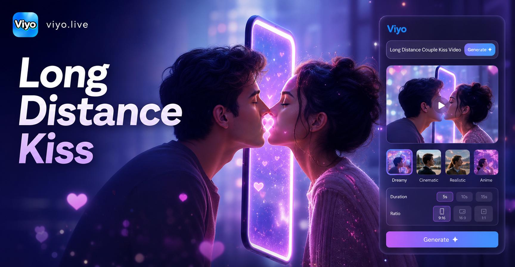 Create Virtual Kiss Videos For Your Long-Distance Love