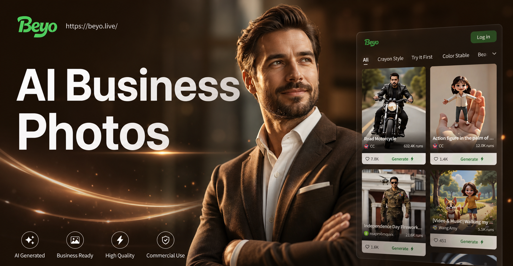 Fotos Profesionales y de Negocios con IA en Segundos