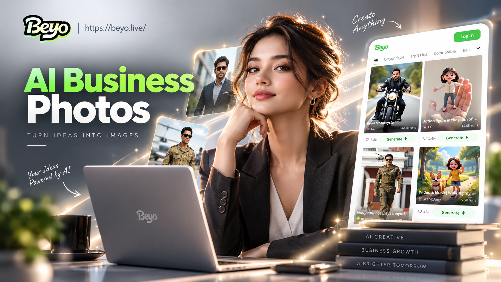 Transformación de fotografía profesional corporativa con IA