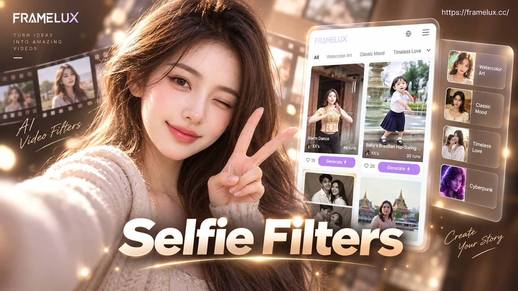 Saubere & sanfte Selfie-Video-Filter für strahlende Töne