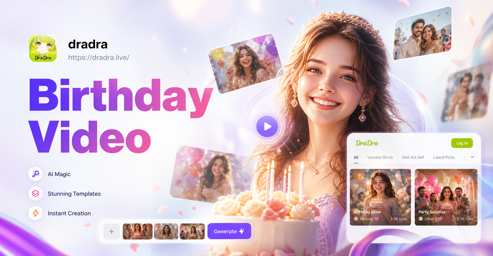 Make Memorable Birthday Videos in Minutes