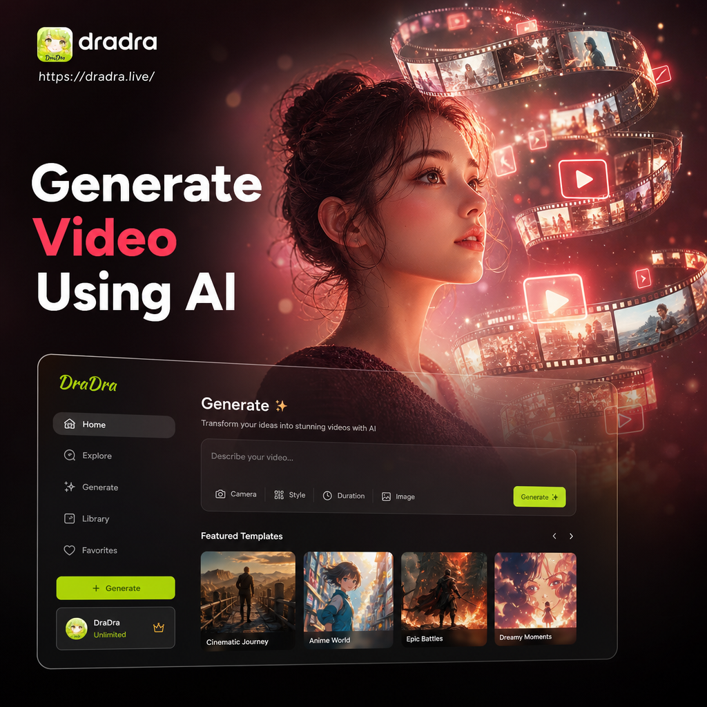 AI generated cinematic video scene