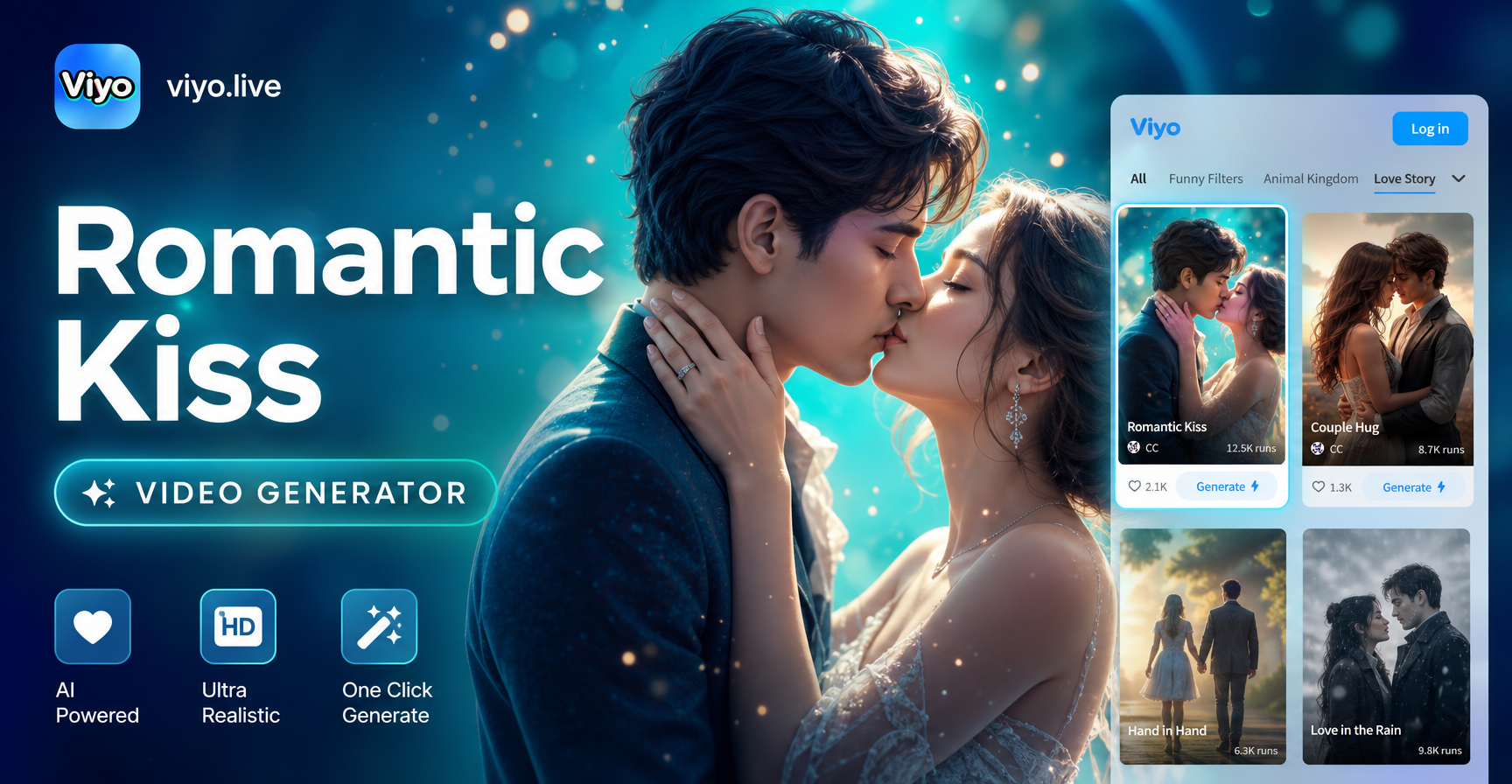 AI Create Kiss Videos: Romantic Partner Effects & Scenes