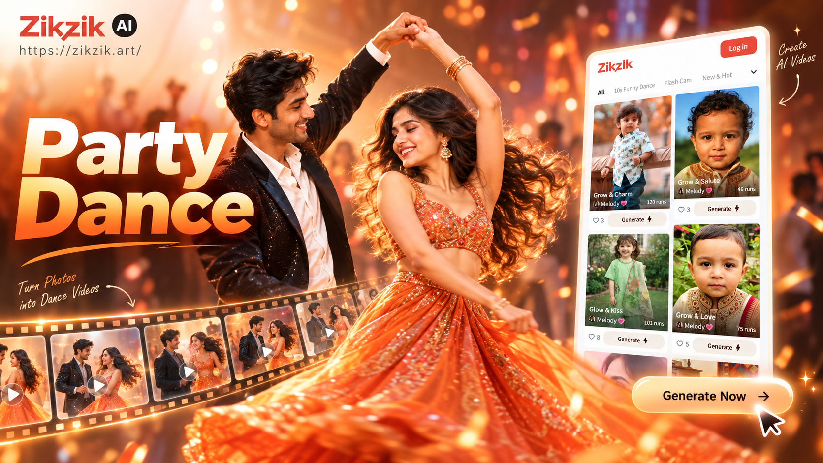 Create Dancing Couple Videos for Your Party