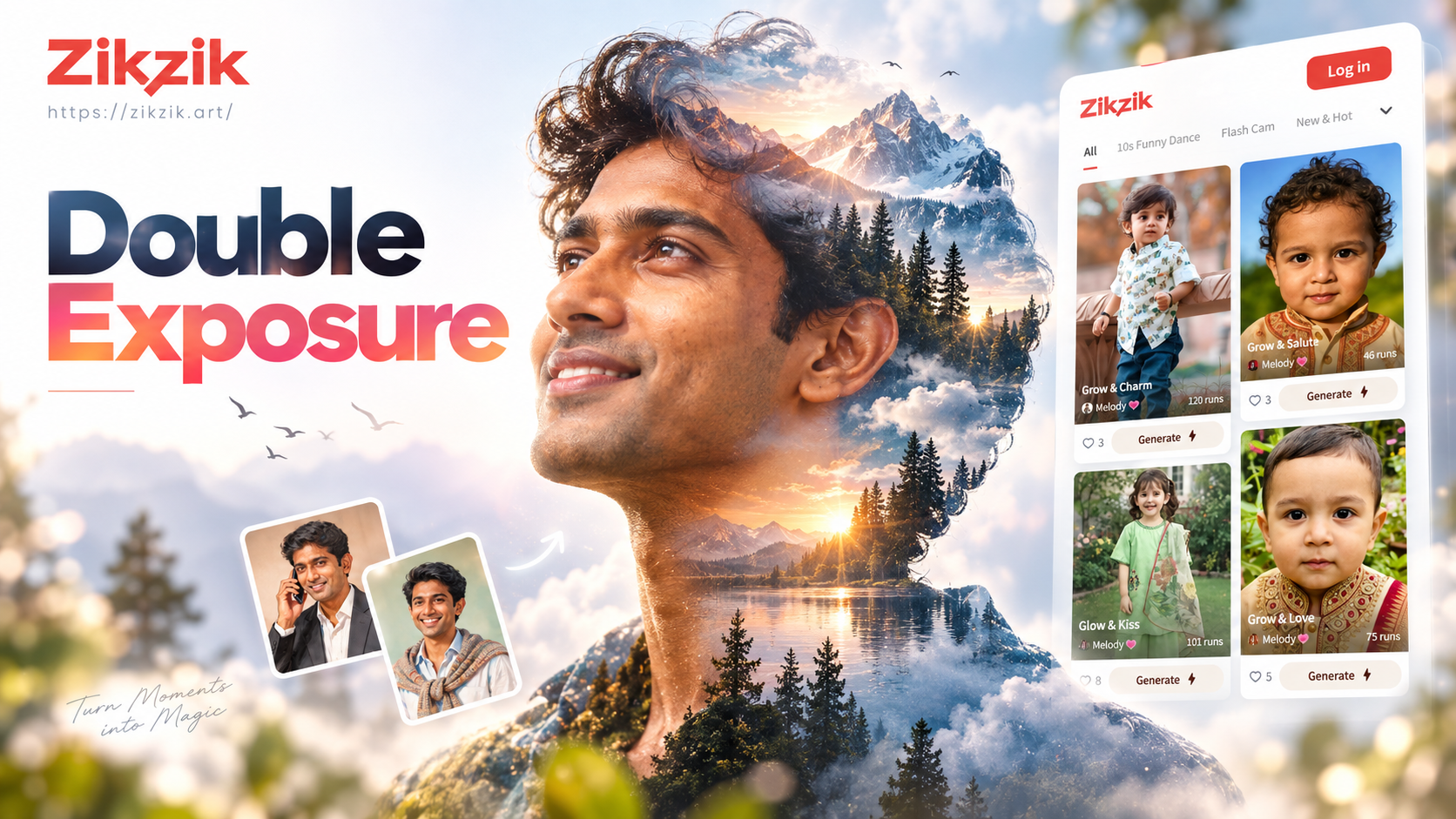 Create Stunning Double Exposure Portraits Instantly