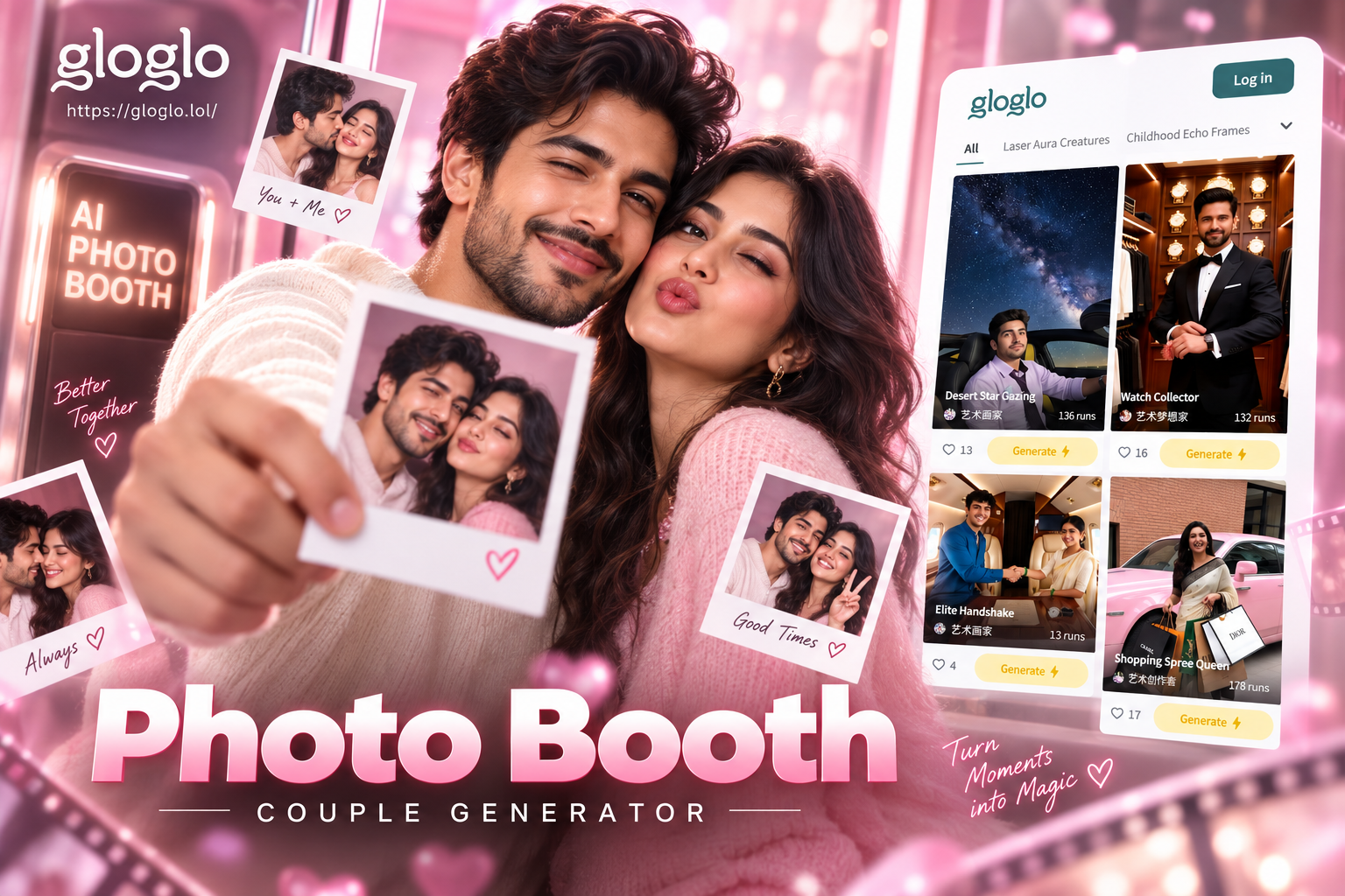 AI Polaroid Photo Booth for Couples | Make Your Memory