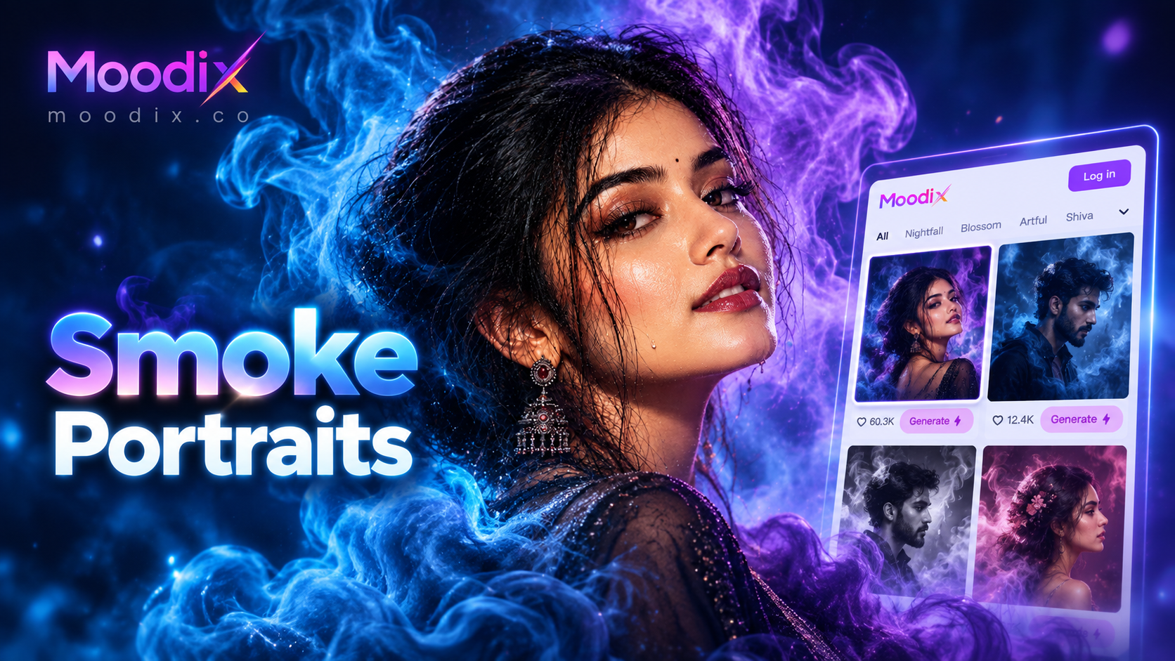Create Dramatic AI Portraits with Smoke Effects