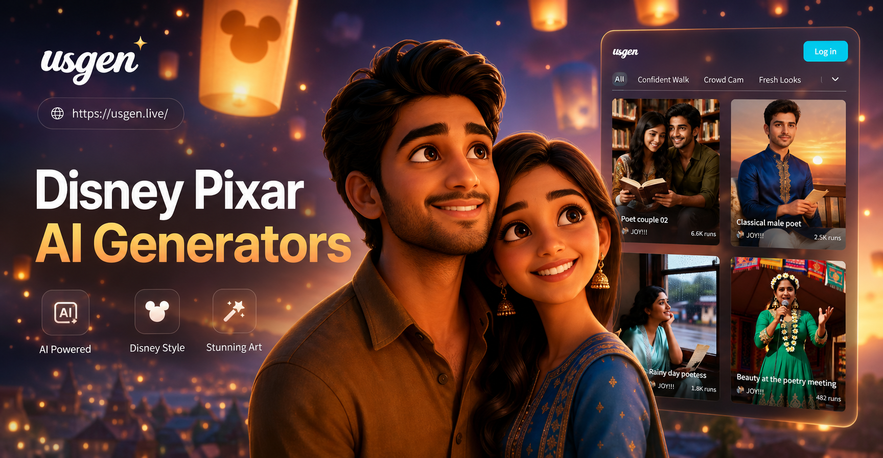 Vorführung eines Pixar-Stil-AI-generierten Charakters