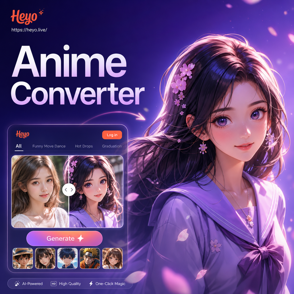 Anime portrait transformation example
