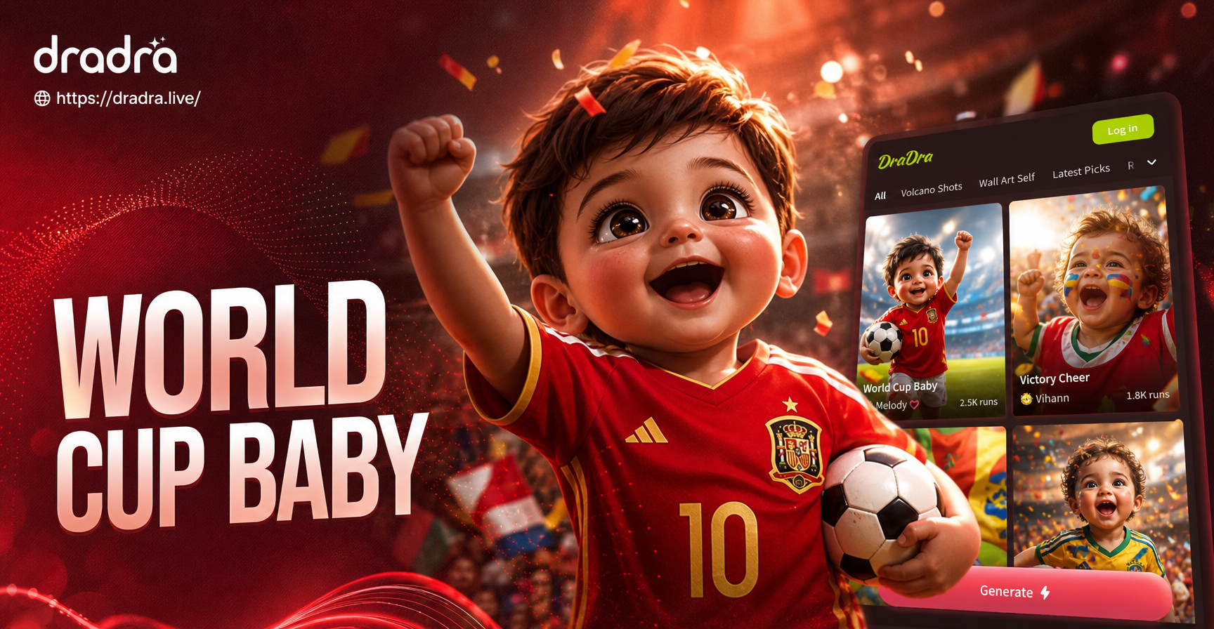 AI World Cup Baby Generator: Create Your Soccer Themed Newborn