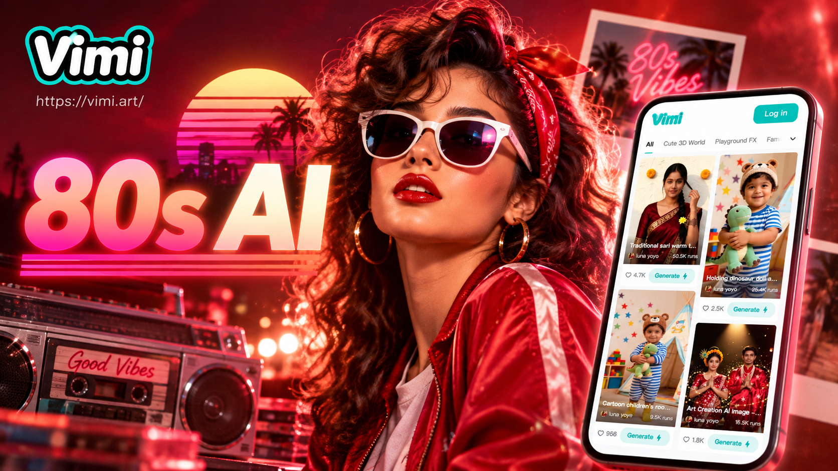 Reviving Rad: A Guide to the 80s AI Photo Trend