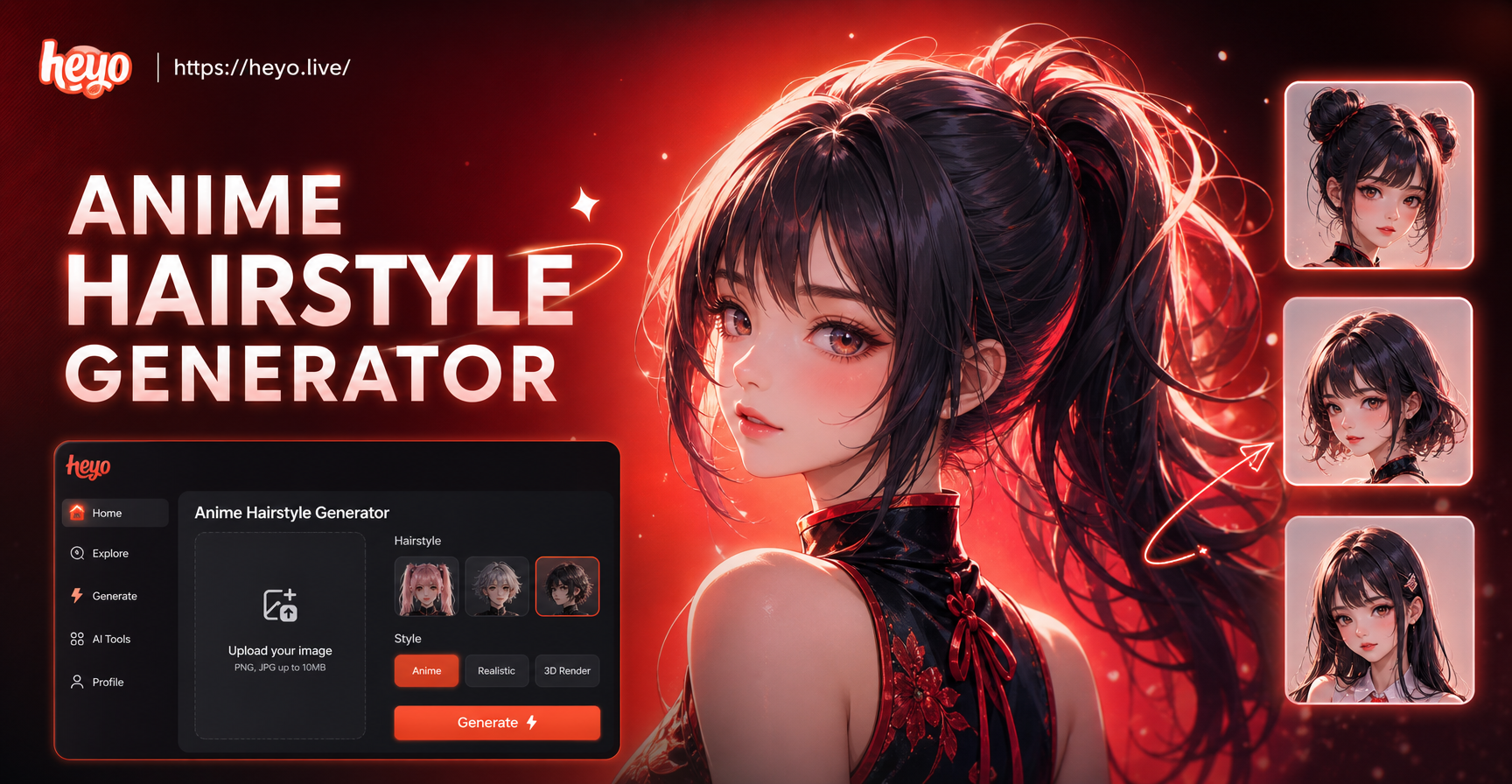 Create Anime Hairstyles Instantly With AI Generator