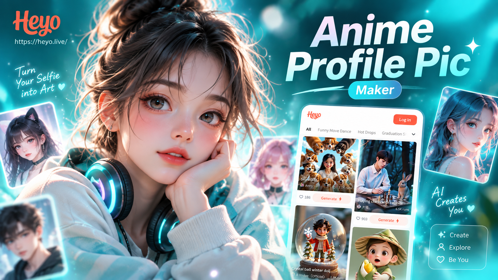 Anime profile picture transformation example