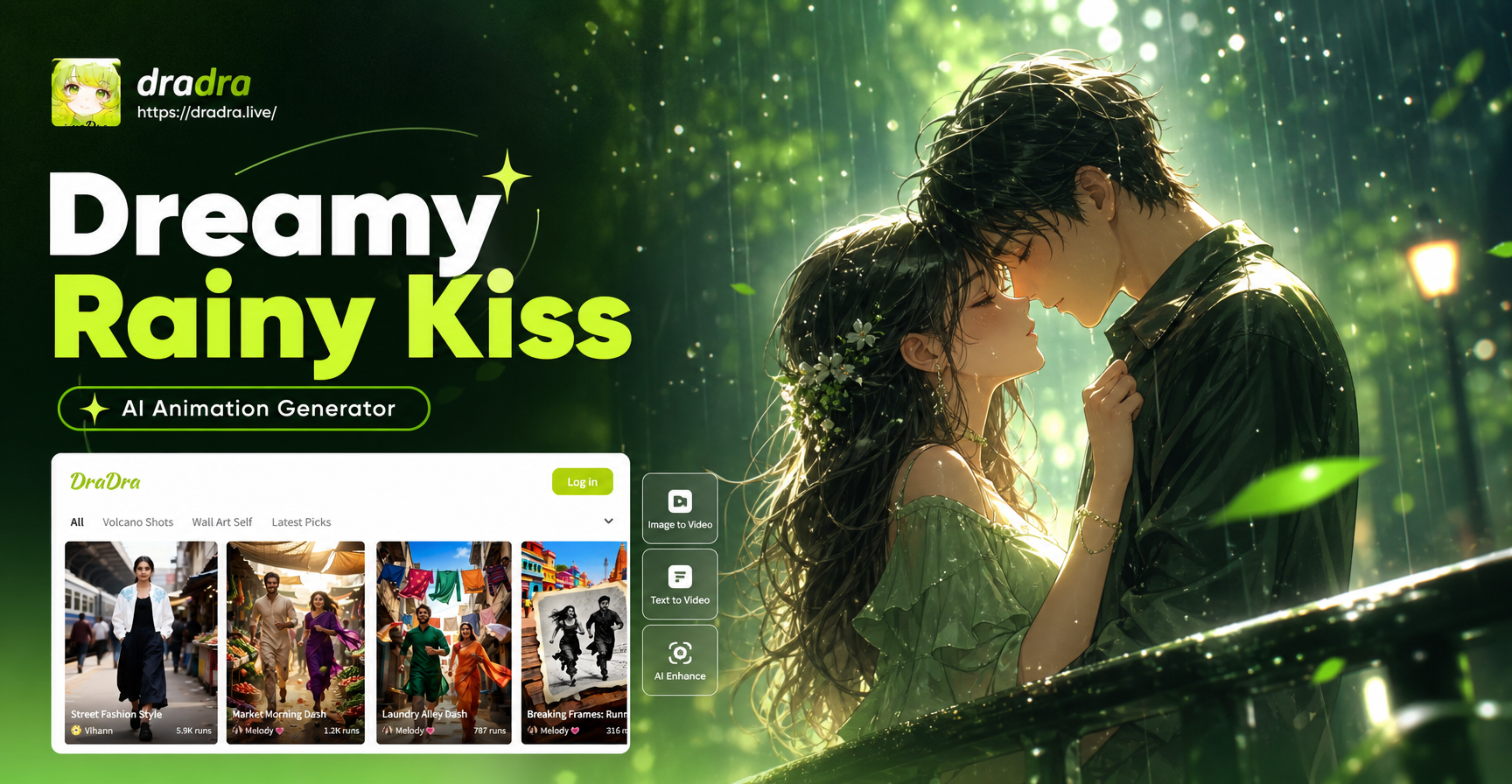 Dreamy Rainy Kiss Generator: Create Magical Animated Moments