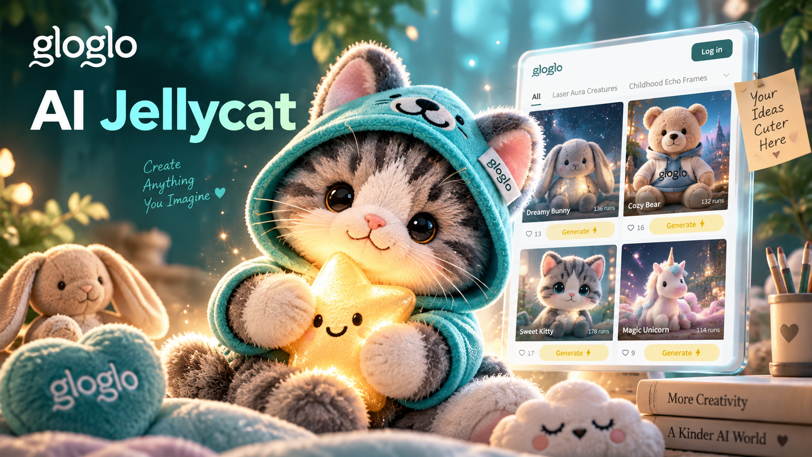 AI generated Jellycat style plush toy
