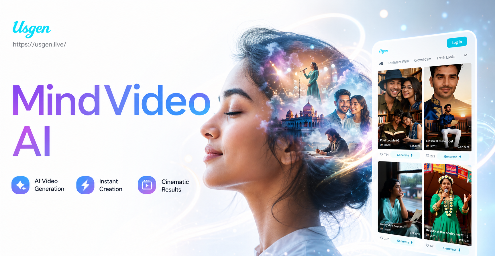 Von MindVideo AI generierte Videoszene