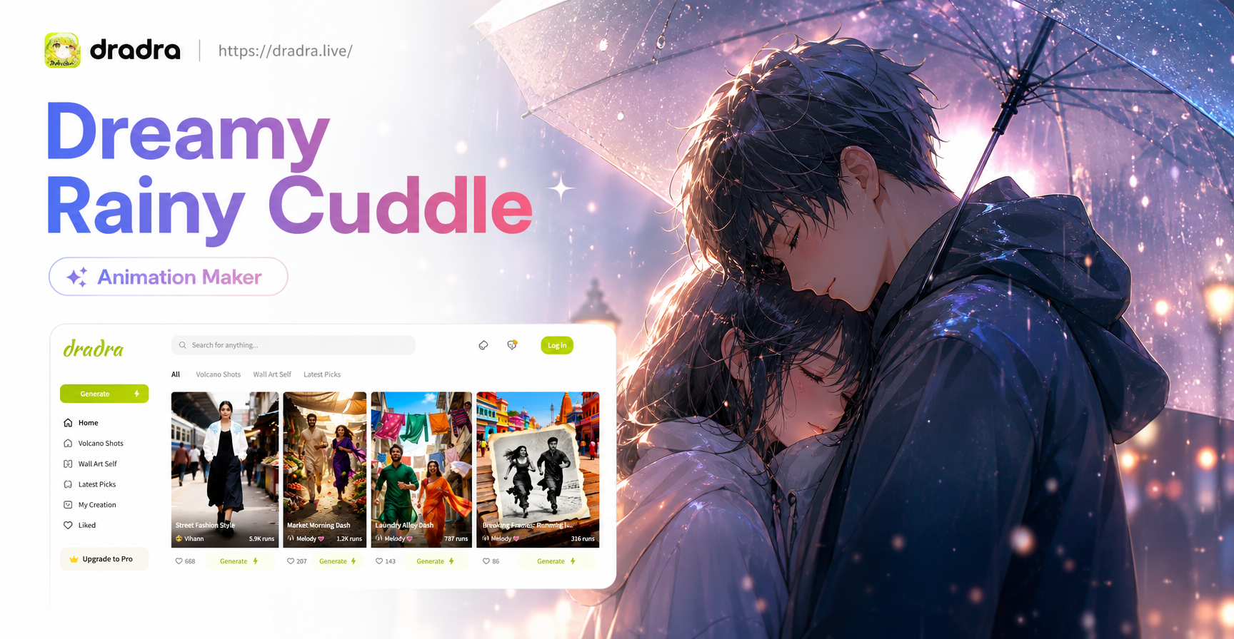 Dreamy Rainy Cuddle Couple Embrace Video