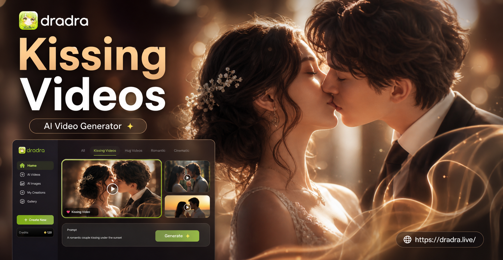 soft focus kissing video example