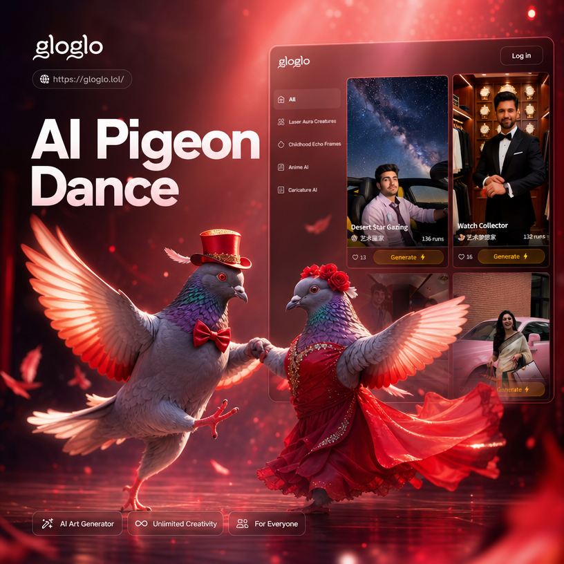 AI Pigeon Dance viral video example