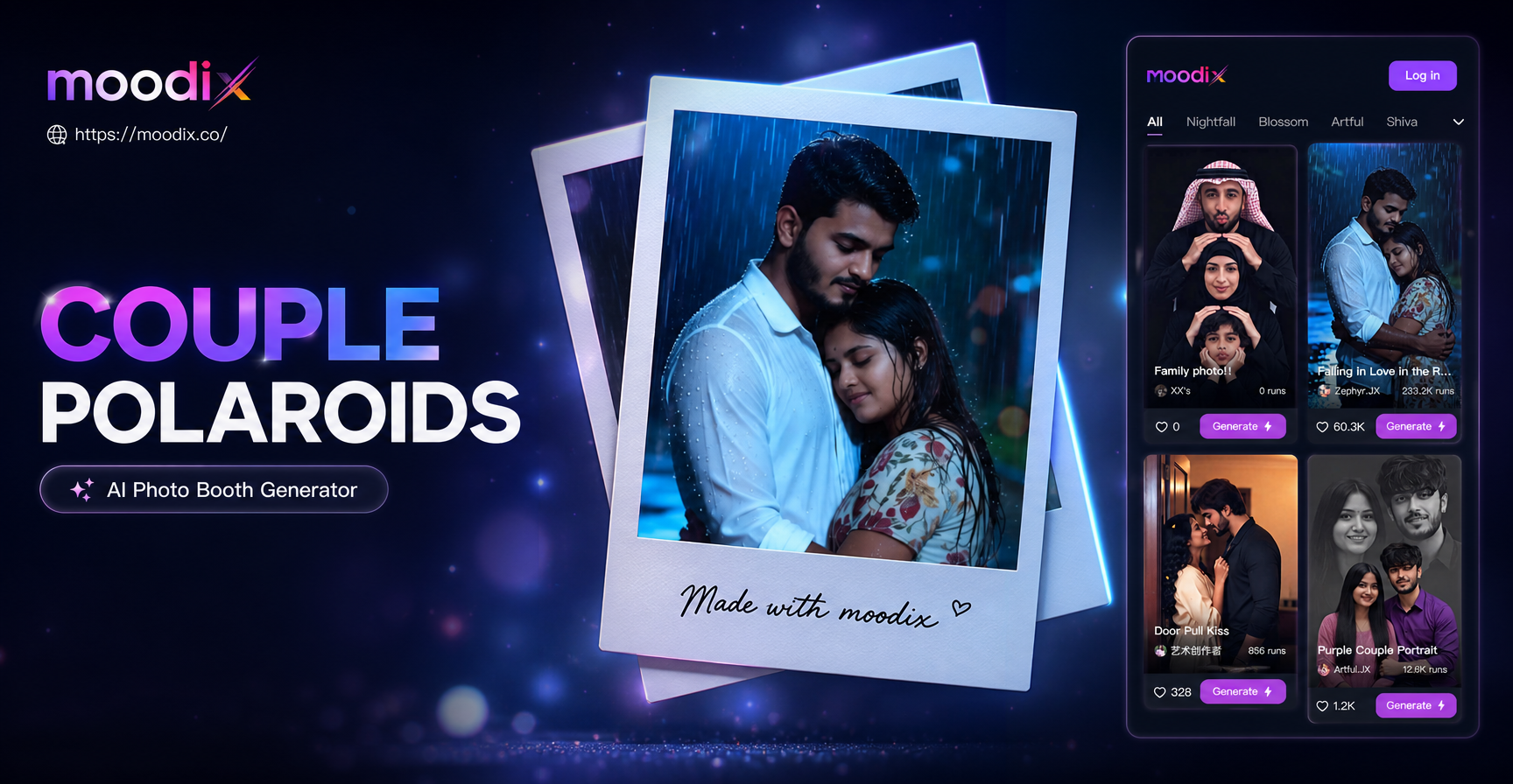 Create Polaroid Couple Photos Instantly with AI