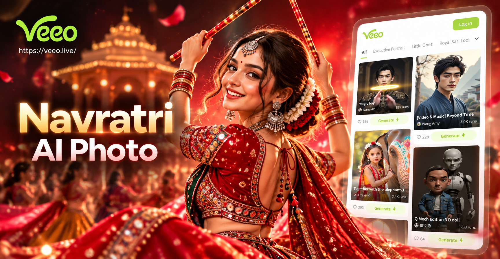 Navratri AI Photo Editing Prompts for Festive Looks