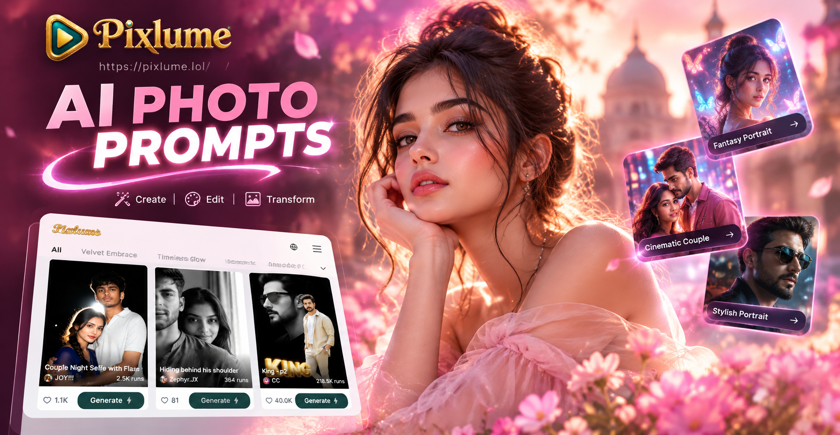 Ejemplo de prompt de edición de fotos con IA cinematográfico mostrando un retrato de estilo fílmico