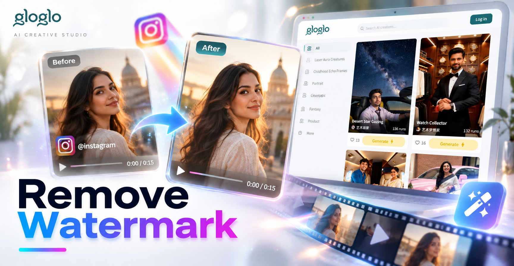 Remove watermark from Instagram video tutorial