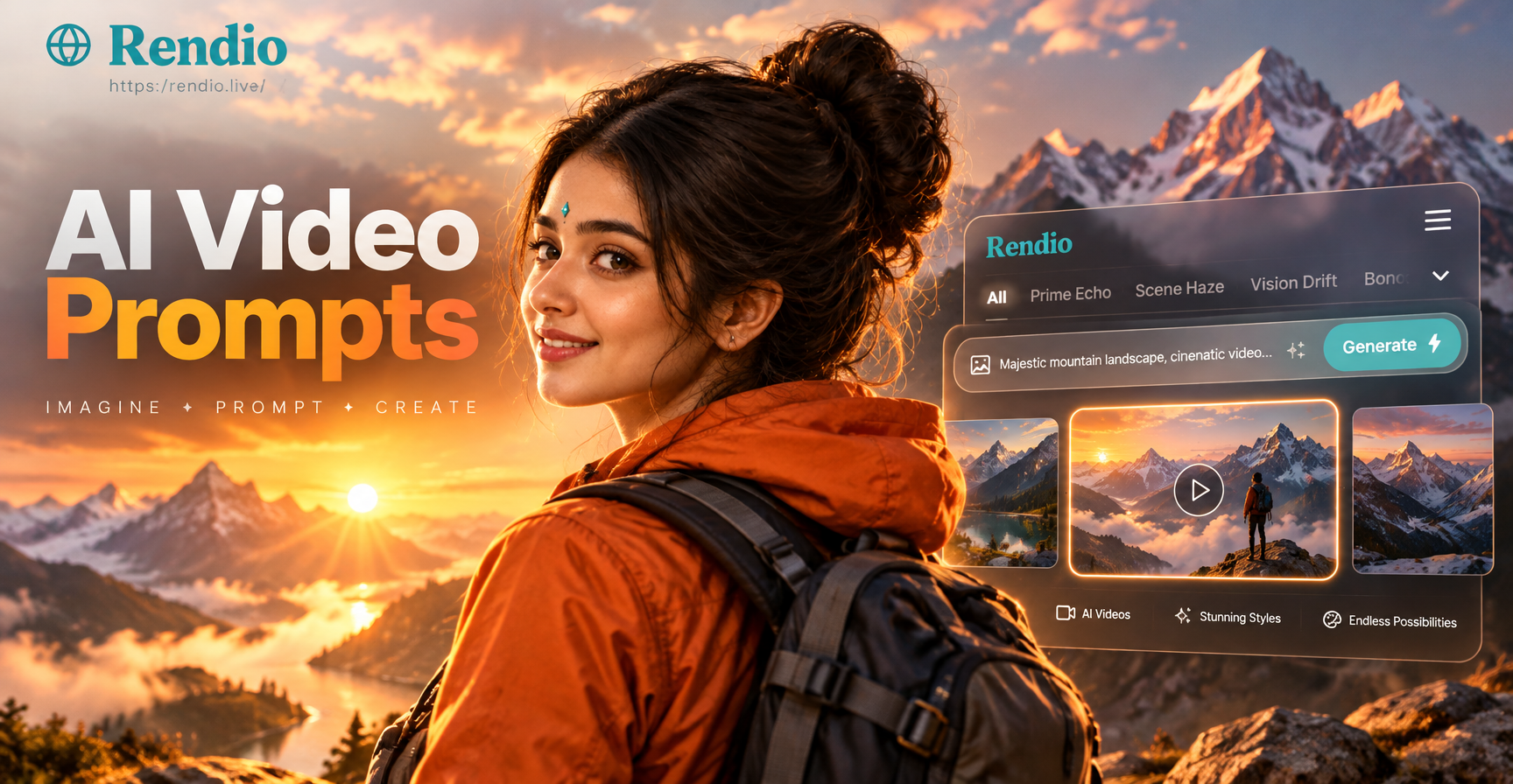 Prompt Video AI Gunung untuk Adegan Udara Epik dan Berkabut