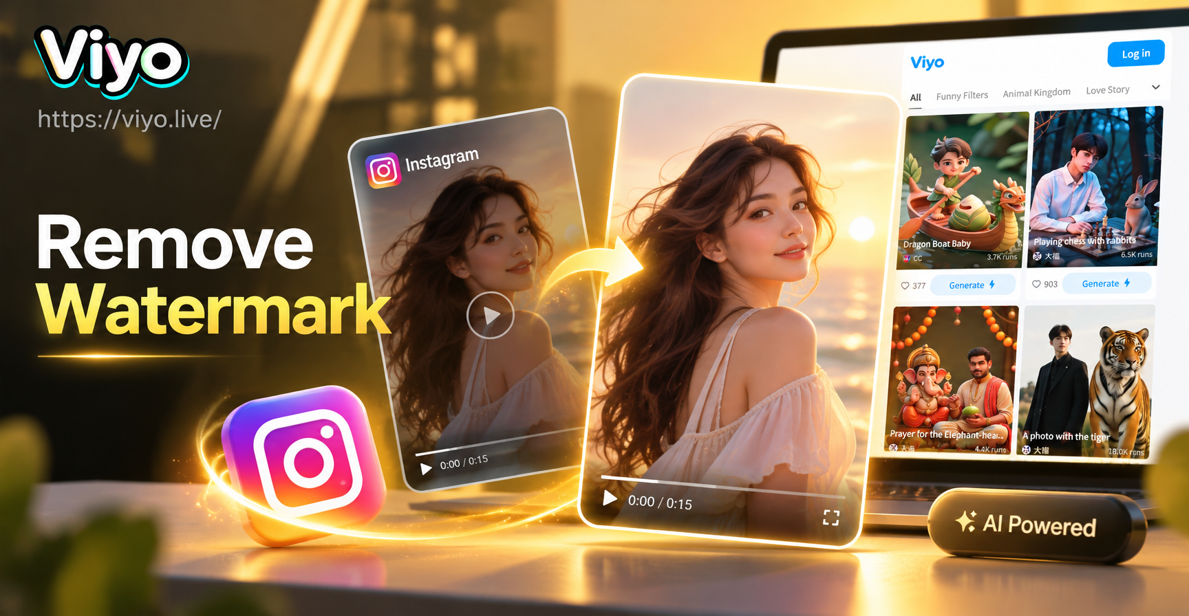 Como remover marca d'água de vídeo do Instagram