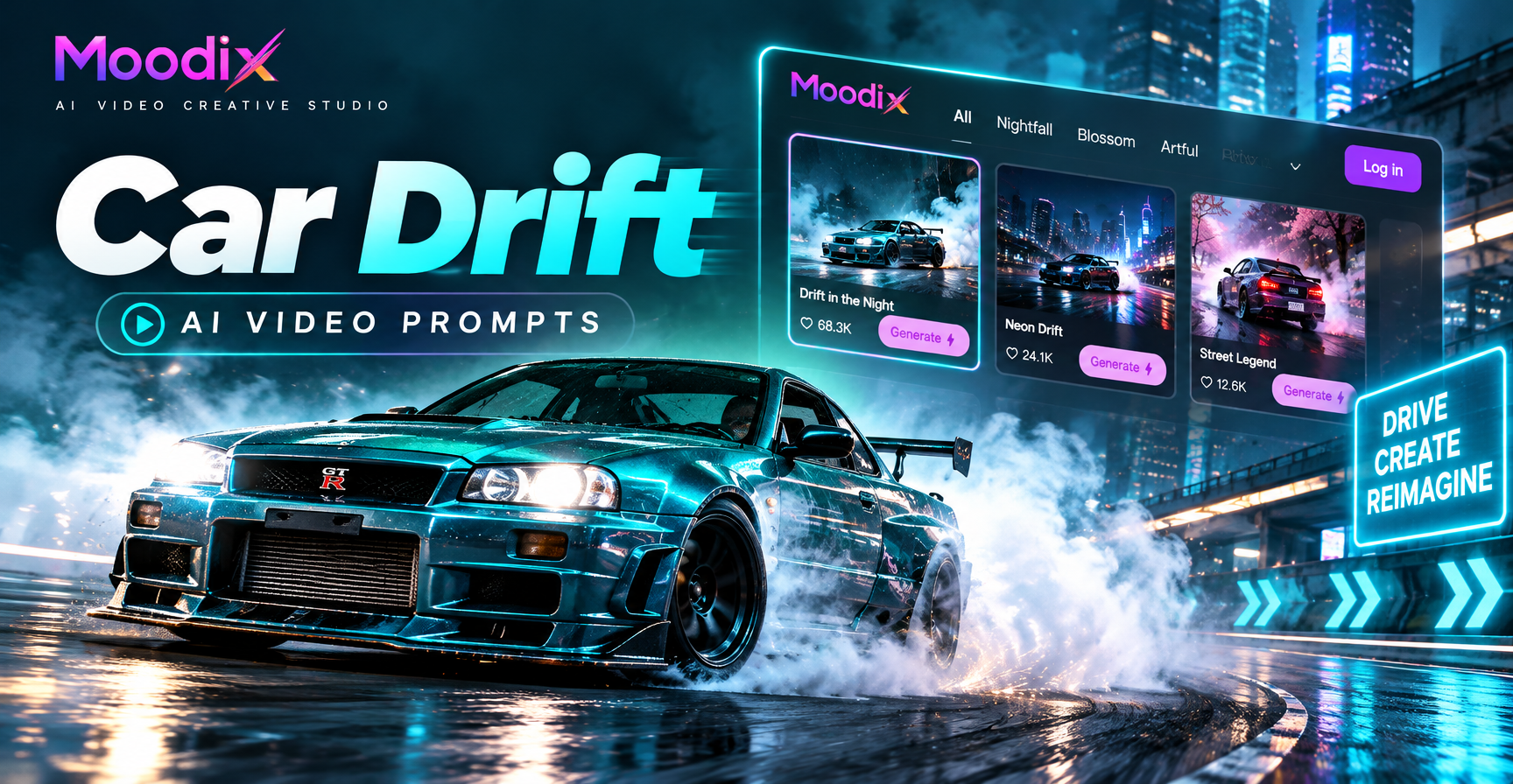 Prompt Video AI Drift Mobil: 25 Ide Siap Pakai