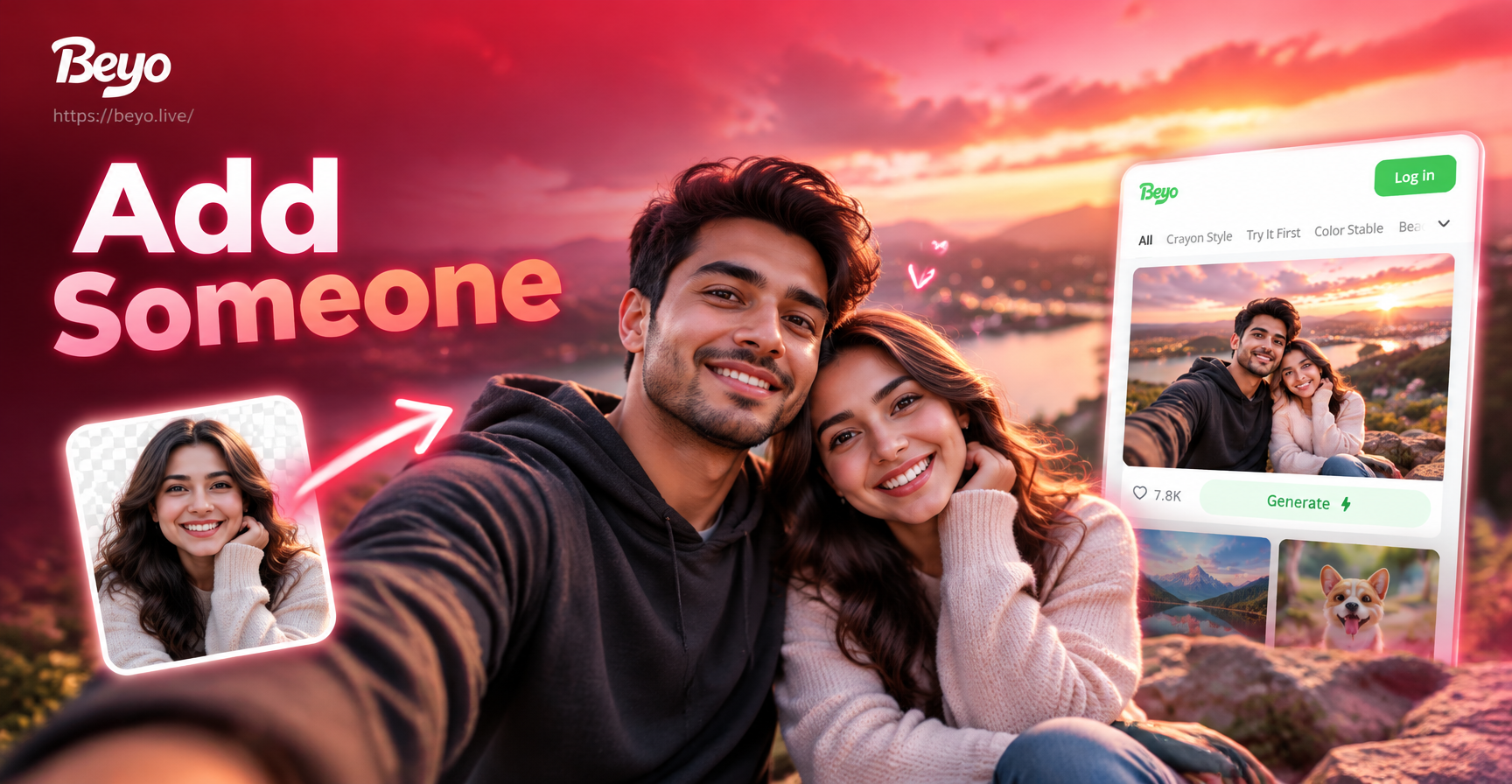 Cómo añadir a alguien a una foto usando IA en un smartphone