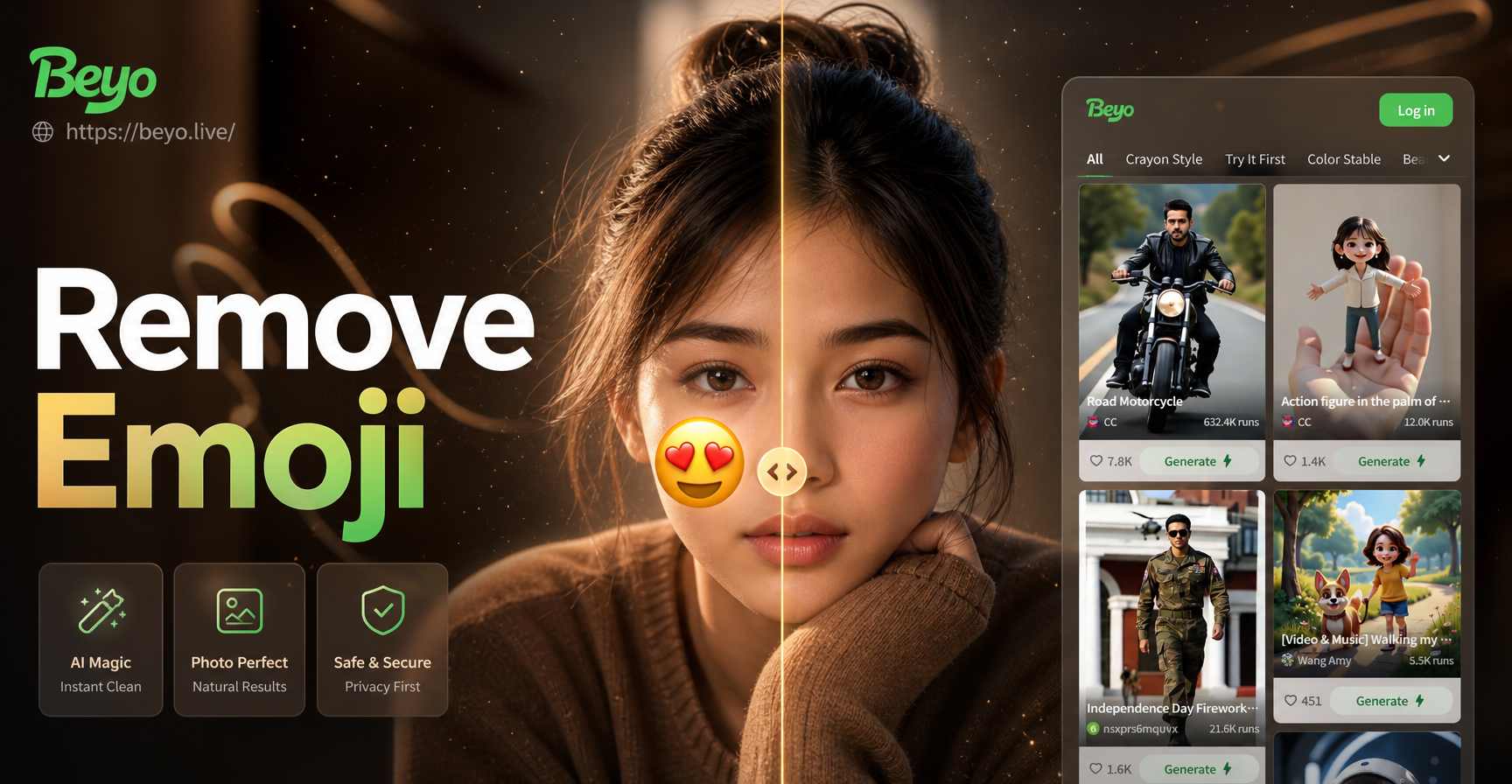 Cómo eliminar un emoji de una foto usando una herramienta de corrección